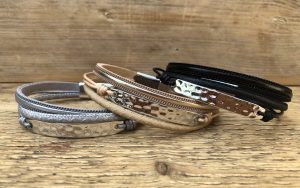 XL armband met luxe metalen plaatje