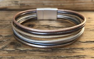 Armband in goud/zilver/rosé goud