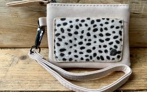 Kleine portemonnee Cheetah beige