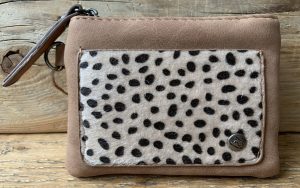 Kleine portemonnee Cheetah Cognac