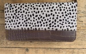 Portemonnee Cheetah Brown Croco print